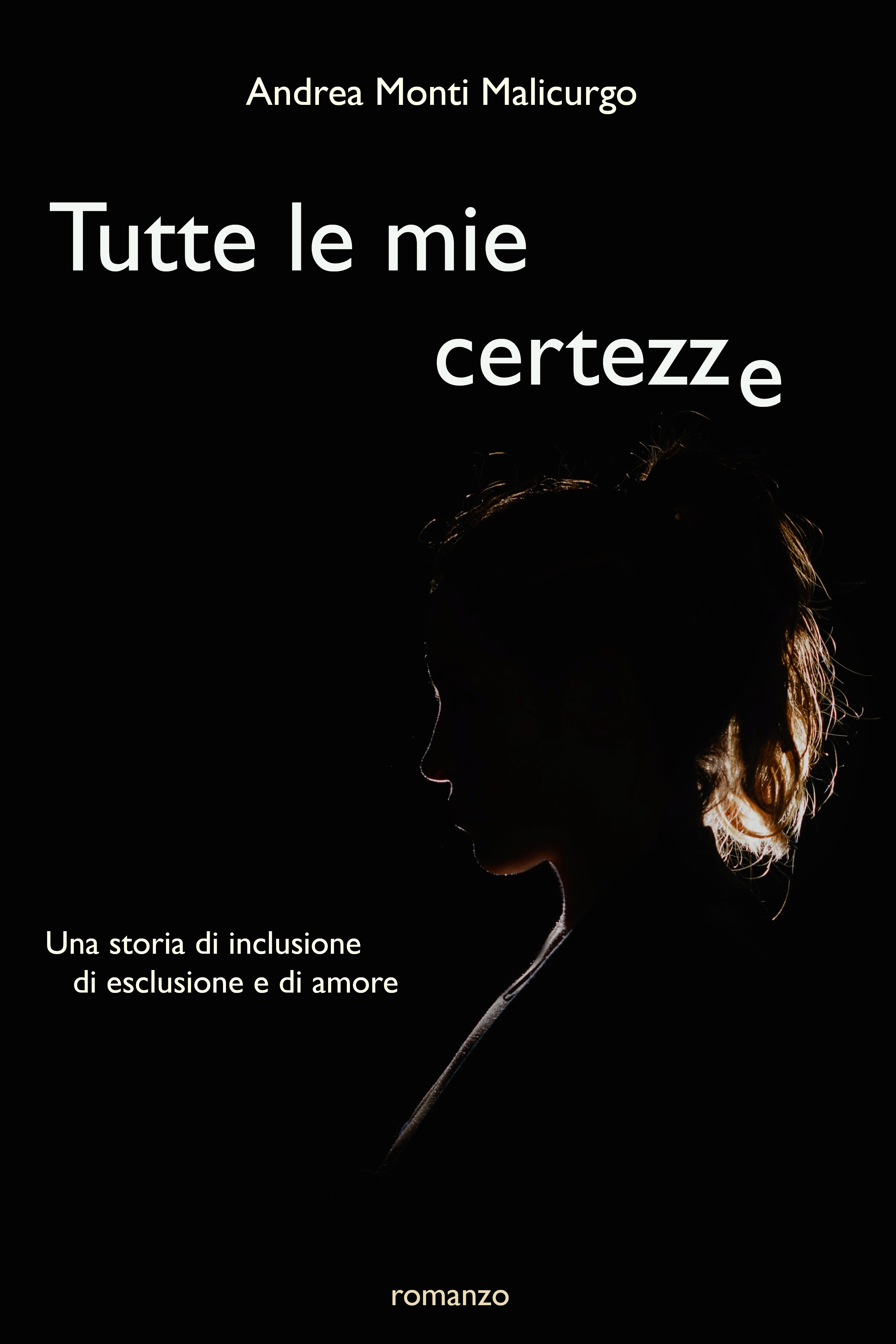 Copertina di Tutte le mie certezze, di Andrea Monti Malicurgo